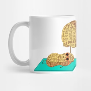 Funny peanut on the beach Mug